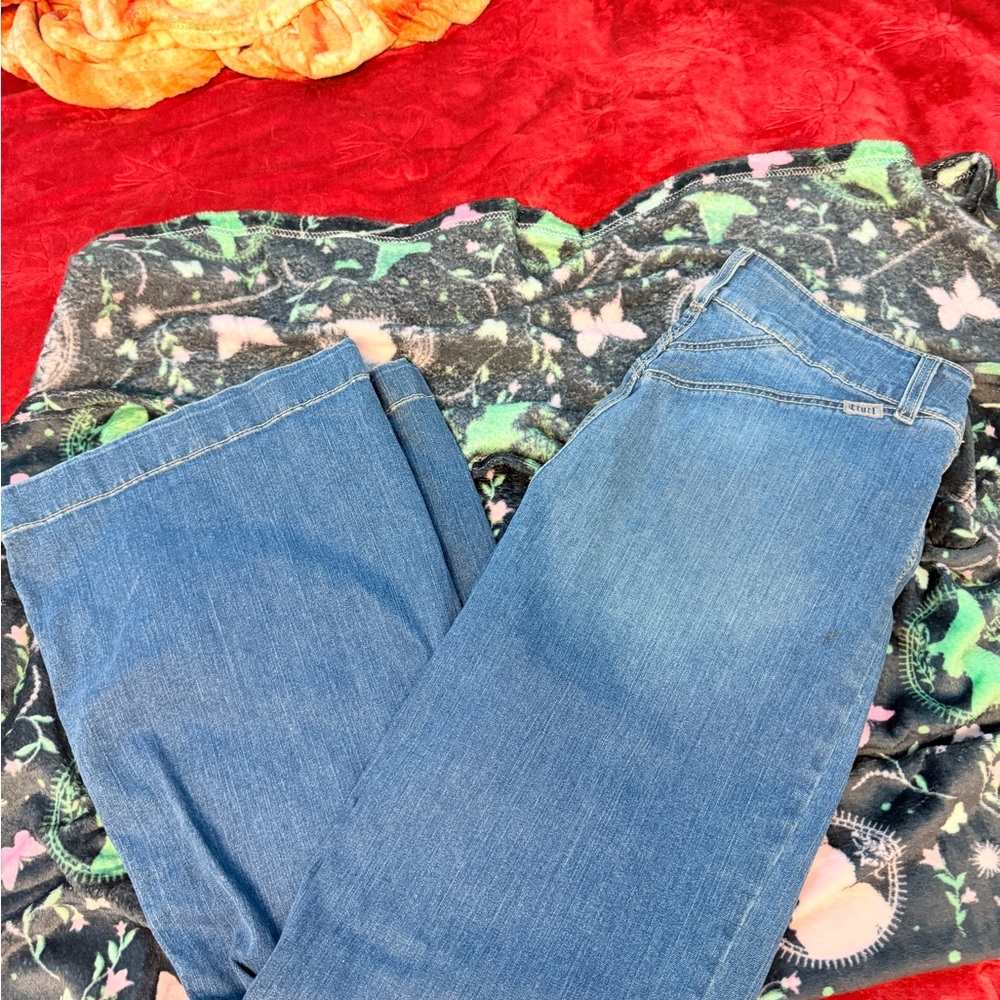 Cruel girl Blue Wide Leg Jeans